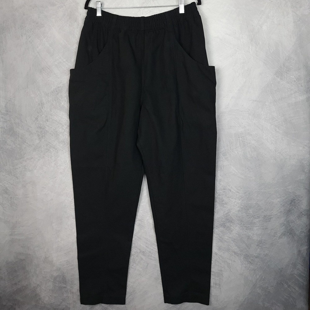 Elizabeth Suzann Pants Womens 14 Tall Black Canvas Clyde Work Cargo Pants